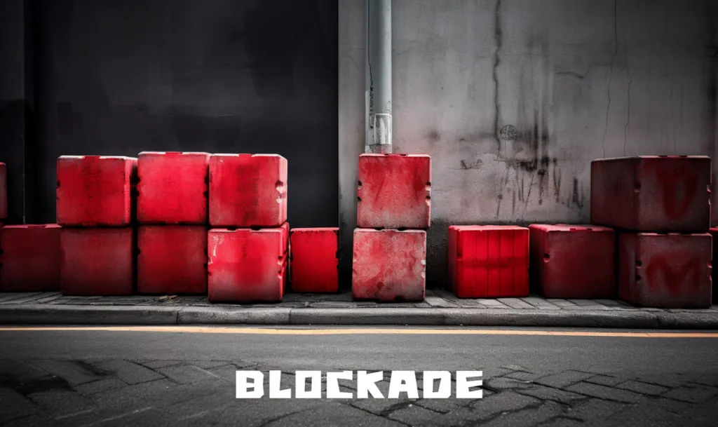 Karte Blockade
