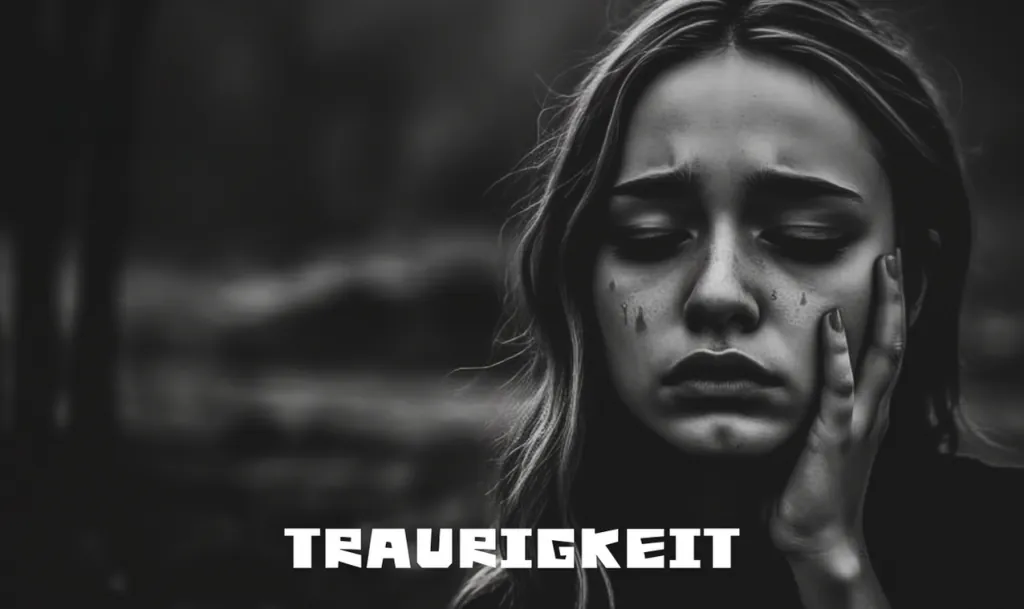 Karte Traurigkeit